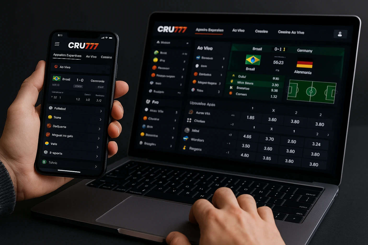 Aposte em apostas esportivas no cassino online CRU777