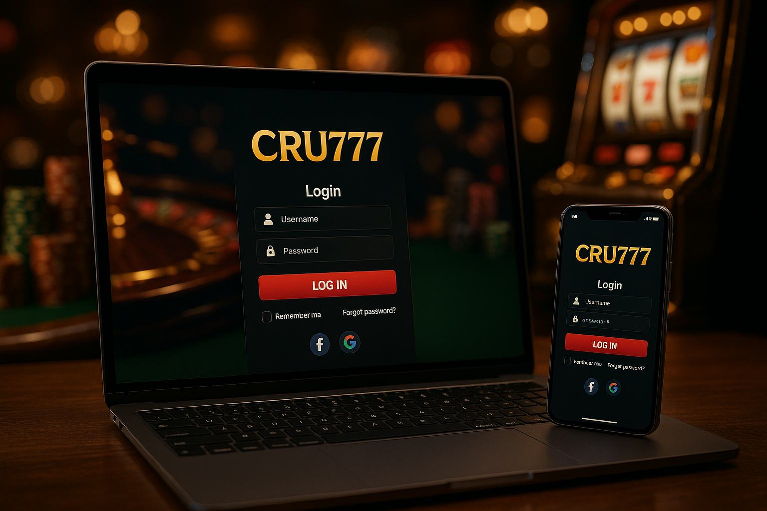 Login no Cassino CRU777