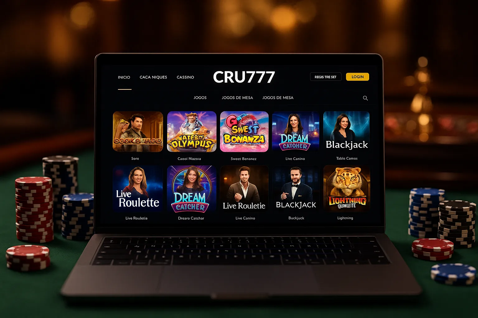 Jogos de cassino online inovadores e emocionantes na CRU777