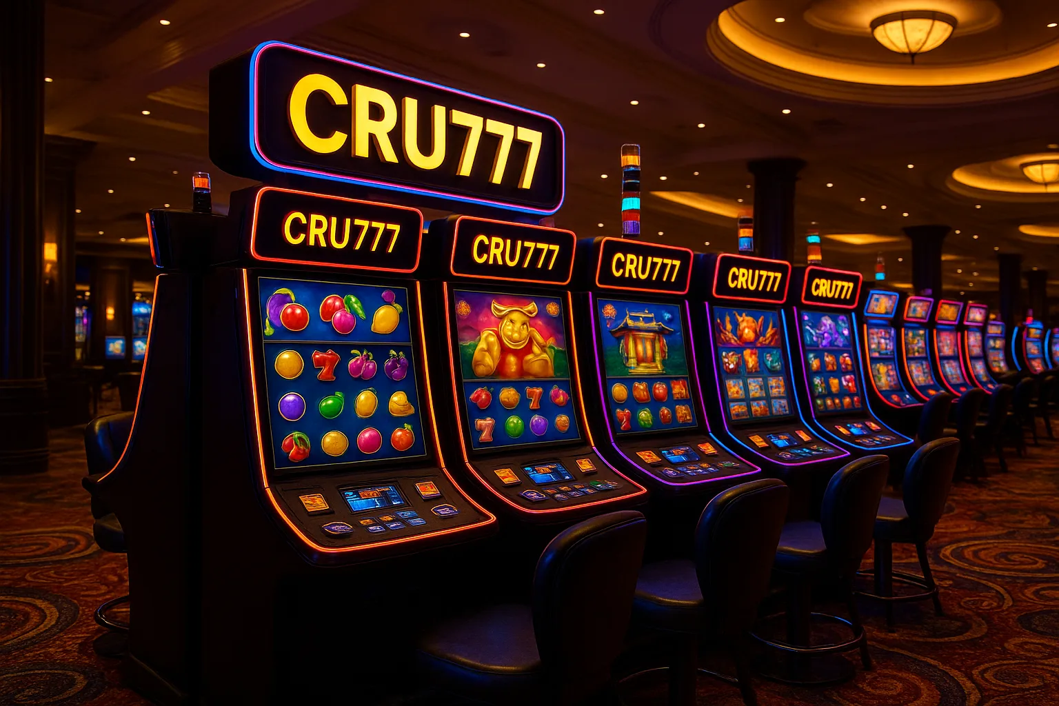 Explore o mundo das slot machines no CRU777 Casino